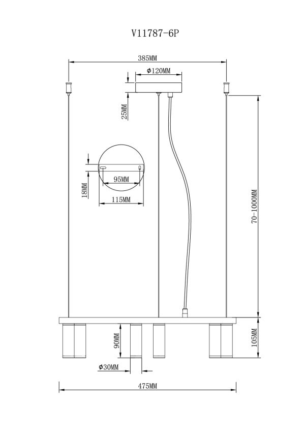 Люстра подвесная Moderli V11787-6P Sofina — изображение 3