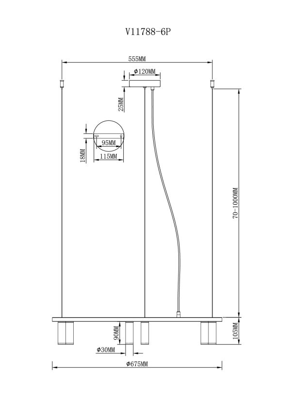 Люстра подвесная Moderli V11788-6P Sofina — изображение 3