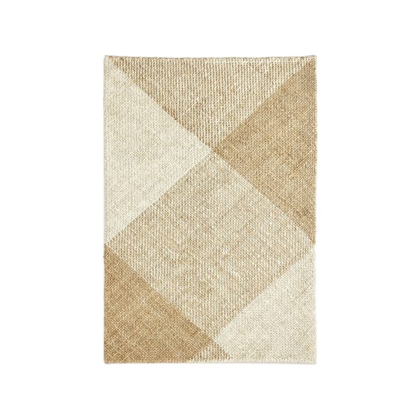 Maelan Ковер в клетку из джута и хлопка 160 x 230 см — изображение 4