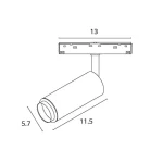 Магнитный трековый светильник Arte Lamp OPTIMA A7276PL-1WH — изображение 2