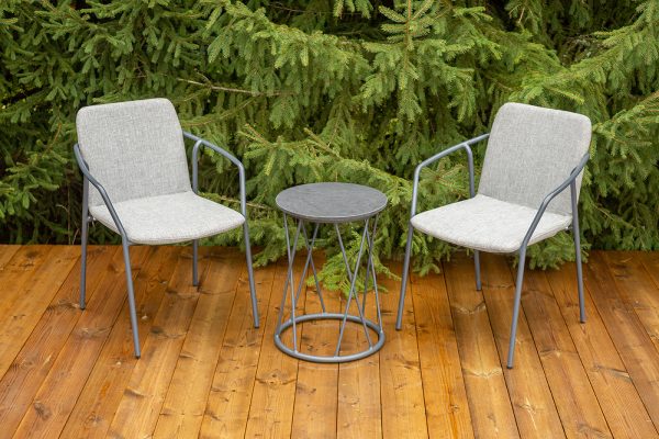 "Марокко" кофейный комплект из алюминия, цвет темно-серый — изображение 4