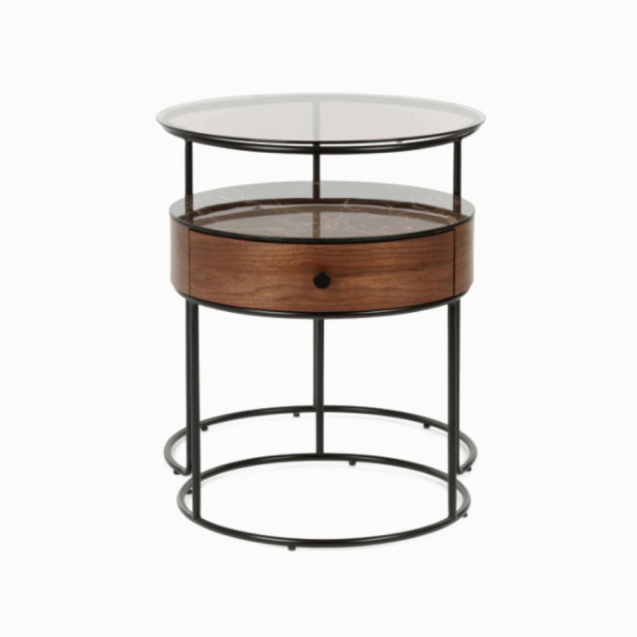 Набор кофейных столов Double Round диаметр 52/45 Набор кофейных столов Double Round диаметр 52/45