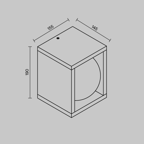 Настенный светильник (бра) Outdoor O483WL-L10GF3K — изображение 2