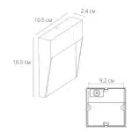 Подсветка для лестниц Arte Lamp PIAZZA A3224AL-1BK — изображение 3