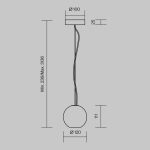 Подвесной светильник Maytoni MOD461PL-01BG — изображение 2