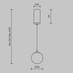 Подвесной светильник Maytoni MOD464PL-L5BSK — изображение 3