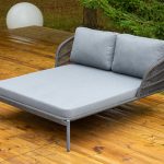 "Позитано" лежак плетеный из роупа