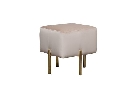 Пуф Mario вельвет экрю Velv ECRU 42*42*44см