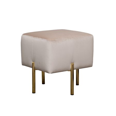 Пуф Mario вельвет экрю Velv ECRU 42*42*44см