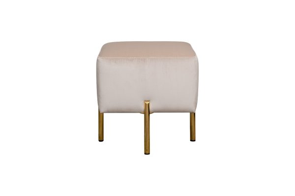 Пуф Mario вельвет св.бежевый Velv ECRU 42*42*44см — изображение 2