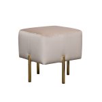 Пуф Mario вельвет св.бежевый Velv ECRU 42*42*44см