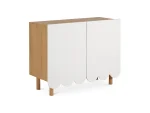Сервант 2-х дверный Mira белый, дуб — изображение 3