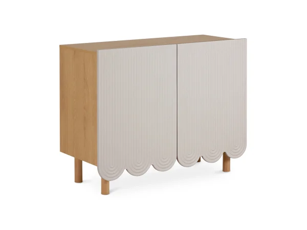 Сервант 2-х дверный Mira бежевый, дуб — изображение 3