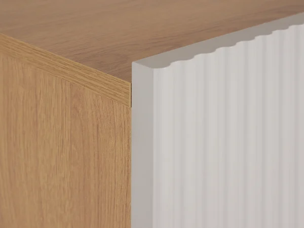 Сервант 2-х дверный Mira бежевый, дуб — изображение 5