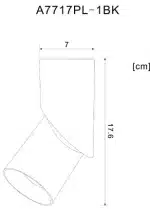 Спот Arte Lamp MEISU A7717PL-1BK — изображение 4