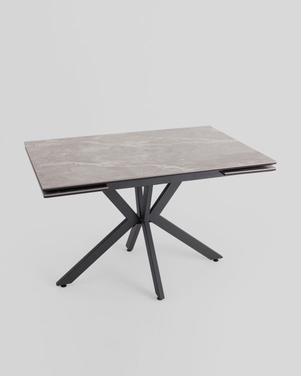 Стол раскладной Marmer 120-180*80*76 керамика антрацит — изображение 2