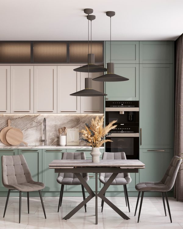 Стол раскладной Marmer 120-180*80*76 керамика антрацит — изображение 3