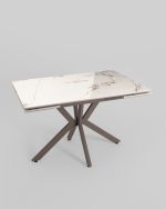 Стол раскладной Marmer 120-180*80*76 керамика капучино — изображение 2