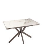 Стол раскладной Marmer 120-180*80*76 керамика капучино