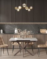 Стол раскладной Marmer 120-180*80*76 керамика капучино — изображение 3