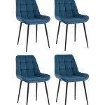 Стул Флекс Original велюр синий 4 шт.