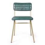 Стул кожаный на металлических ножках, АНУПАМА Грин — изображение 3