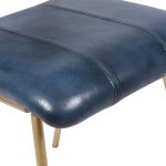 Стул кожаный на металлических ножках, АНУПАМА Оушн — изображение 5