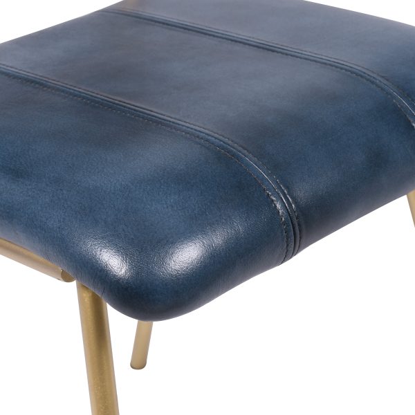 Стул кожаный на металлических ножках, АНУПАМА Оушн — изображение 5