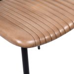 Стул кожаный на металлических ножках, САНДЖА — изображение 5