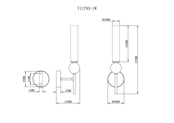 Светильник настенный Moderli V11793-1W Illis — изображение 3