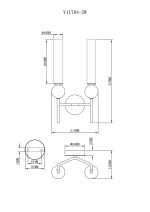 Светильник настенный Moderli V11794-2W Illis — изображение 3