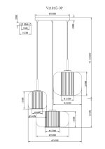Светильник подвесной Moderli V11815-3P Ember — изображение 3