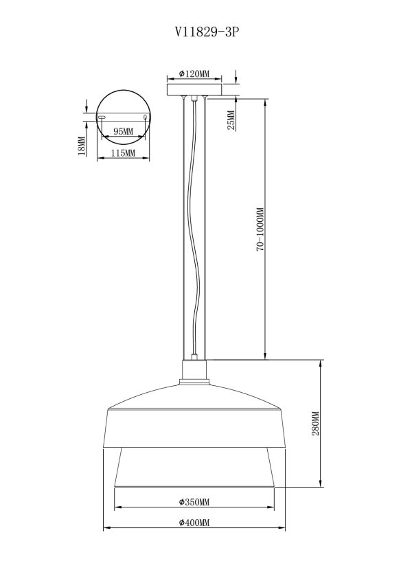 Светильник подвесной Moderli V11829-3P Takoma — изображение 3