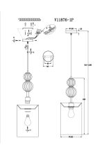 Светильник подвесной Moderli V11876-1P Brumi — изображение 3