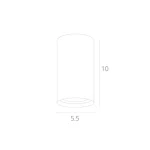 Точечный накладной светильник Arte Lamp UNIX A1516PL-1GY — изображение 4