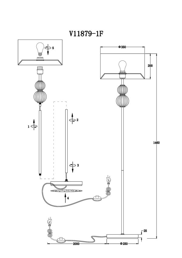 Торшер Moderli V11879-1F Brumi — изображение 3