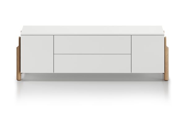 Тумба Basic 2 двери 2 ящика ширина 170 см (белый) — изображение 2