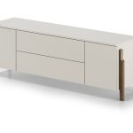 Тумба Basic 2 двери 2 ящика ширина 170 см (молочный)