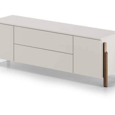 Тумба Basic 2 двери 2 ящика ширина 170 см (молочный)