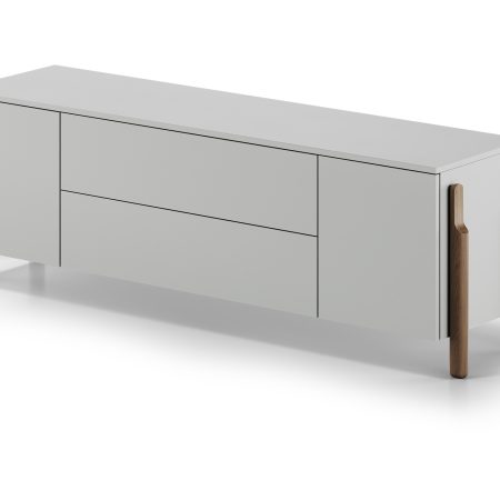 Тумба Basic 2 двери 2 ящика ширина 170 см (светло-серый)