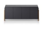 Тумба Basic 4 двери ширина 170 см (черный) — изображение 2