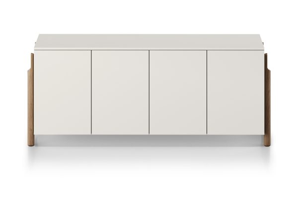 Тумба Basic 4 двери ширина 170 см (молочный) — изображение 2