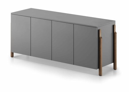 Тумба Basic 4 двери ширина 170 см (серый)