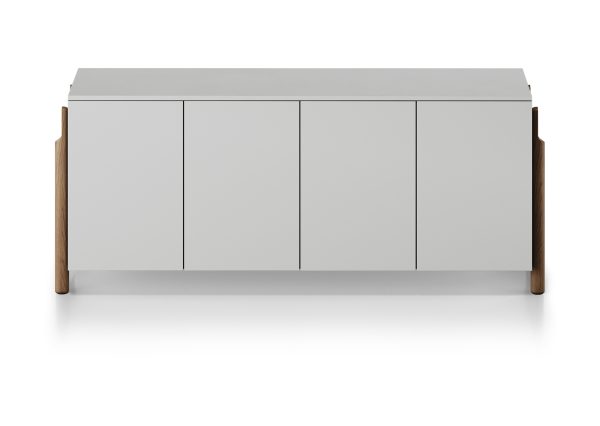 Тумба Basic 4 двери ширина 170 см (светло-серый) — изображение 2