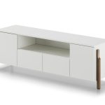 Тумба Basic под ТВ с нишей ширина 170 см (белый)