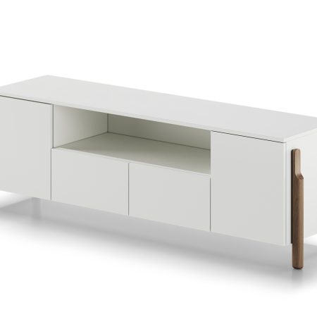 Тумба Basic под ТВ с нишей ширина 170 см (белый)