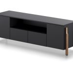 Тумба Basic под ТВ с нишей ширина 170 см (черный)