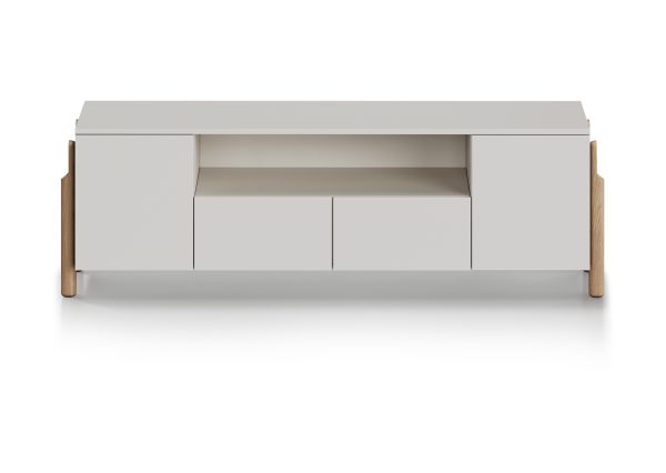 Тумба Basic под ТВ с нишей ширина 170 см (дымка) — изображение 2