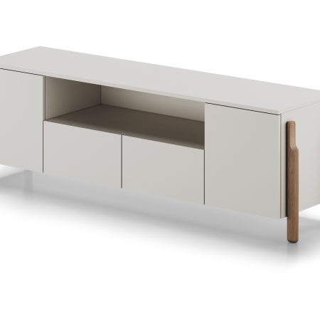 Тумба Basic под ТВ с нишей ширина 170 см (дымка)