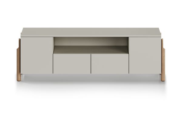 Тумба Basic под ТВ с нишей ширина 170 см (серо-бежевый) — изображение 2
